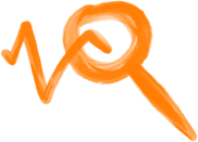 Magnifying Glass Icon Orange - Focus on the Future