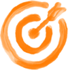 Target Icon Orange - Personal Accountability